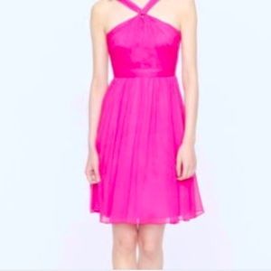 GUC Jcrew Sinclair silk bridesmaid dress size 2 pink